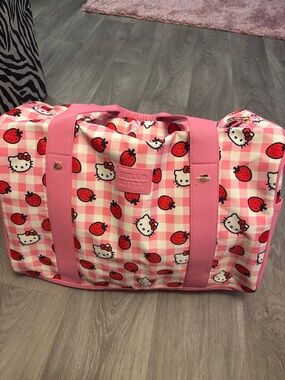 Hello Kitty Pink Red Strawberry Weekend Tote